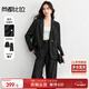 尚都比拉新款氣質(zhì)西裝套裝女春裝外套顯瘦直筒褲職業(yè)裝兩件套