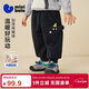 迷你巴拉（minibala）男女童寶寶褲子2025冬新品保暖內里加絨柔軟親膚長(cháng)褲