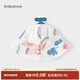 babylove嬰兒遮陽(yáng)帽夏新生兒外出竹棉紗布防曬帽寶寶漁夫帽太陽(yáng)帽 西瓜戀夏天 46cm（建議6-12個(gè)月）