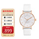 KLASSE 14意大利設計師品牌手表女士腕表潮流時(shí)尚white rose系列新年禮物 皮帶大盤(pán)女表VO18RG009M