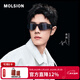 MOLSION陌森太陽(yáng)鏡肖戰同款環(huán)抱式運動(dòng)墨鏡潮酷男女MS8066 B10 暗黑色鏡片 不配度數
