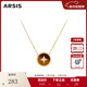 Arsis新年系列幸運星紅瑪瑙項鏈女本命年紅色兩戴毛衣鏈送女友新年禮物 幸運星虎眼石項鏈