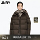 江南布衣（JNBY）【白月光】商場(chǎng)同款25冬新品羽絨服A型寬松側拉鏈5X0C10110 201/暗咖 S