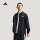 阿迪達斯（adidas）【滔搏運動(dòng)】2026年男子ST 3ST COACH J加絨運動(dòng)休閑寬松夾克外套 KR2499 L