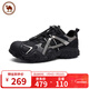 駱駝牌 戶(hù)外徒步登山鞋丑萌鞋男休閑運動(dòng)鞋P14A245634黑色41