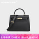NOSSKISS國際奢侈品牌女士包包2026春季新款手提包真皮鉑金包大容量斜挎包 黑色