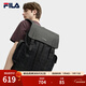 FILA斐樂(lè )【黑武士】雙肩包老花輕便大容量背包2025秋季新款時(shí)尚書(shū)包 正黑色-BK XS