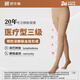 舒爾美【8倉次日達】靜脈曲張彈力襪醫用三級壓力治療型男女款淋巴水腫 連褲肉色 M