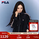 FILA 斐樂(lè )楊冪同款官方女士針織連帽外套2026春新款時(shí)尚休閑夾克上衣 傳奇藍-NV M 165/84A/M