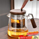 PAKCHOICE泡茶壺茶水分離飄逸杯全玻璃內膽一鍵過(guò)濾沖茶辦公室個(gè)人綠茶器具