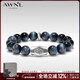 AWNL哈姆薩之手男手鏈鷹眼石手串小眾時(shí)尚飾品送男友生日禮物 鷹眼石手鏈 M碼 推薦手圍15-16cm