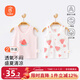 貝瑞加（Babyprints）兒童背心2件裝男女寶寶夏季無(wú)袖打底衫純棉坎肩吊帶上衣 粉80