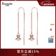 Eternelle法國永恒原創(chuàng  )設計守護天使超仙耳飾長(cháng)款流蘇耳環(huán)氣質(zhì)高級感 玫瑰金色