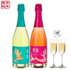 張裕（CHANGYU）舞魅甜白桃紅加氣葡萄酒莫斯卡托起泡酒玫瑰香赤霞珠慶功聚會(huì )送禮 甜白+桃紅組合裝（2支裝）