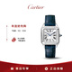 卡地亞(Cartier)山度士系列石英手表女款白盤(pán)皮帶38*27.5mmWSSA0023