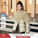 香影張予曦同款棉花糖短款羽絨服女2025冬季新款白鴨絨圍巾領(lǐng)外套 透明黃 S