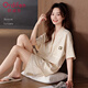 歐迪芬（Ordifen）睡衣女夏季純棉薄款【100%棉】短袖短褲透氣高級感可外穿家居服XL