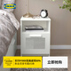 宜家（IKEA）BRIMNES百靈現代簡(jiǎn)約床頭柜臥室小型簡(jiǎn)易置物柜收納柜 白色床頭桌39x41cm