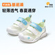 基諾浦嬰兒學(xué)步鞋春季透氣步前鞋男女兒童機能鞋童鞋GB2412白色/水晶藍