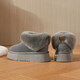 UGG MADE IN AUSTRALIA SINCE 1910官方正品灰色一腳蹬加絨毛毛棉鞋女2025年冬季新款防水東北防滑時(shí) 灰色（平底5CM）36