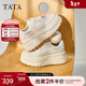 他她（TATA）明星同款女鞋小白鞋百搭板鞋休閑鞋新款厚底鞋CP202CM5 銀色 37