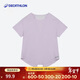 迪卡儂（DECATHLON）美背短袖瑜伽T恤速干開(kāi)叉款-藕荷紫LXL-4750414
