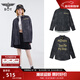 BOY LONDON【朋克少年】情侶金色字母滿(mǎn)底印花長(cháng)袖襯衫外套N21004 灰色 L