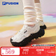 斐樂(lè )（FILA）FUSION官方潮牌斐樂(lè )女鞋硬糖鞋厚底鞋運動(dòng)鞋休閑鞋 雪白-SW 37.5