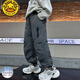 G.duck男童羽絨褲子2026新款秋冬兒童男孩保暖冬季一條過(guò)冬加厚大童棉褲 灰色 160 cm