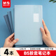 晨光（M&G）文具B5/64張膠套本 記事本筆記本子 高顏值錯題本 中學(xué)生考研日記本 靛染4本APYSL59Q