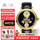 上海手表男自動(dòng)機械品牌名表禮物 品牌正品砂金石高級感表盤(pán)飛輪表865 黑盤(pán)金圈款【高端砂金石盤(pán)面】