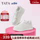 他她（TATA）孫樂(lè )言同款小白鯨厚底休閑板鞋女加絨小白鞋子GCD07AM6 白桃牛乳 37