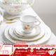 AYNSLEY英國安斯麗香格里拉系列歐式高顏值骨瓷下午茶茶具咖啡杯節日禮贈 蘭卡斯特1杯1碟 香格里拉系列