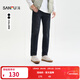 三福（SANFU）2025冬季男士休閑純色牛仔褲 時(shí)尚通勤合身小腳褲子511765 藍色 29