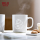 MUJI玲瓏瓷 馬克杯 水杯杯子陶瓷杯咖啡杯茶杯 熊貓 530ml