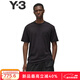 Y-3【新年禮物】y3 REG SS TEE男士T恤圓領(lǐng)短袖純棉t恤IW0066 黑色 XS