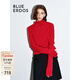 BLUE ERDOS針織衫女秋冬新年紅高領(lǐng)可拆卸袖羊毛保暖毛衣B246A070 正紅 -現貨 M (165)