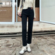 美麗衣櫥（BEAUTIFUL WARDROBE）寬松舒適直筒牛仔褲2026春秋季小個(gè)子女士高腰百搭不貼腿長(cháng)褲
