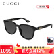 古馳（GUCCI）墨鏡時(shí)尚男全框矩形潮流太陽(yáng)鏡女款遮陽(yáng)開(kāi)車(chē)旅游生日送禮物 【偏光款】GG0637SK-001-56