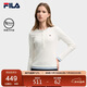 FILA斐樂(lè )官方女子針織長(cháng)袖衫2025冬時(shí)尚假兩件休閑修身亨利衫