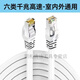 饃彭網(wǎng)線(xiàn)帶雙接頭筆記本路由器wifi六類(lèi)千兆游戲高速絡(luò )連好水晶0.5/5/20米家用百兆 【六類(lèi)千兆】室內外/工程【白】 3米