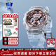 卡西歐（CASIO）新款系列女表 時(shí)尚運動(dòng)防水手表 多彩透明系列 透明款GMA-S120SR-7A