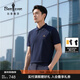 比音勒芬【抗菌涼感】春夏款男士時(shí)尚多色親膚休閑短袖polo衫經(jīng)典輕商務(wù) 25藏青色 L （105）