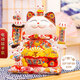 侑家良品  熱門(mén)商品聚寶盆招財貓自動(dòng)搖手客廳擺件 開(kāi)業(yè)禮品 12寸大號