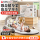 AILUKI日本嬰兒玩具0-6個(gè)月腳踏鋼琴健身架新生用品寶寶滿(mǎn)月見(jiàn)面禮盒1歲 豪華禮盒【加大加厚】電池版-4合1可學(xué)步