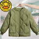 G.duck初中兒童羽絨服學(xué)生韓版男童羽絨內膽大童青少年女童中學(xué)生中大童 橄欖綠 150cm 正碼
