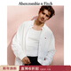 Abercrombie & Fitch【牛津襯衫】經(jīng)典小麋鹿圖案男裝25春夏美式長(cháng)袖襯衫125-5083 白色 XL (180/116A)尺碼偏大