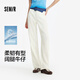 森馬（Semir）森柔|牛仔褲女夏涼感做舊闊腿褲女生ins潮流長(cháng)褲103325124001A
