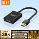 值計USB轉HDMI轉換器線(xiàn) 投影儀接口連接線(xiàn) 筆記本電腦外置顯卡連接電視高清同屏視頻擴展器0.2米 Z101A