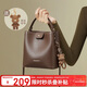 紅蜻蜓（RED DRAGONFLY）包包女包牛皮單肩包水桶手提包送女友老婆情人節新年生日禮物